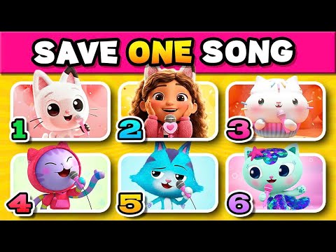 SAVE ONE SONG🎵 GABBY's DOLLHOUSE 🐱🏠 | Hey Gabby, DJ Catnip, Dance Like A Gabby Cat, Sprinkle Party