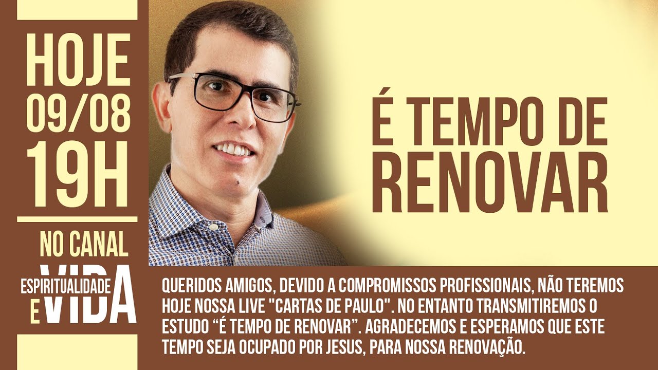 É TEMPO DE RENOVAR  - Haroldo Dutra Dias - Palestra