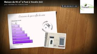 preview picture of video 'Maison de 95 m² à Pont à Vendin (62)'