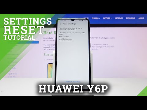 How to Restore Default Settings in HUAWEI Y6P - Reset Settings