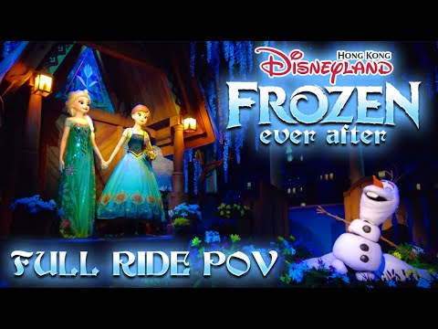 Frozen Ever After Full Ride POV - World of Frozen, Hong Kong Disneyland