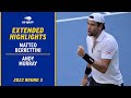 Andy Murray Vs Matteo Berrettini Extended Highlights 2022 US Open Round 3