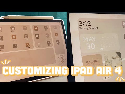 HOW TO CUSTOMIZE YOUR IPAD HOME SCREEN WITH IOS 14 I iPad air 4 aesthetic