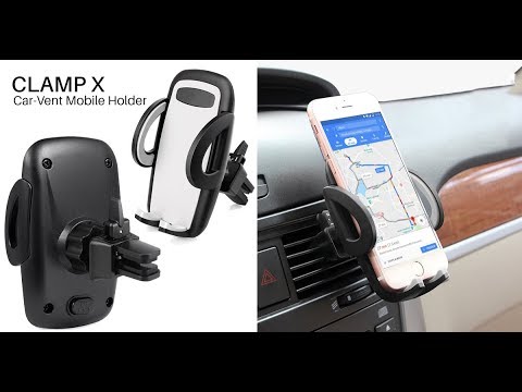Portronics Clamp X Car Mobile Holder (Grey)