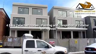 4 Semi Detached Homes -Painting and Exterior in Progress