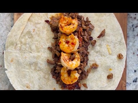 "Cómo hacer Burrito Mar y Tierra: Paso a Paso"