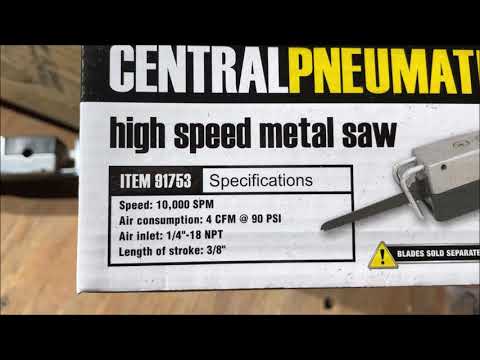 the cheapest pneumatic AIR SAW review HARBOR FREIGHT 91753