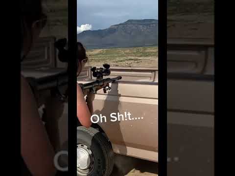 good thing she had a scope 😏 she might have missed if not😂 IG @alex296