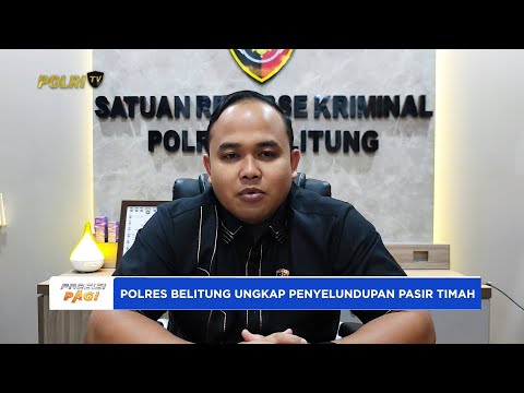 POLRES BELITUNG GAGALKAN PENYELUNDUPAN 300 KARUNG PASIR TIMAH