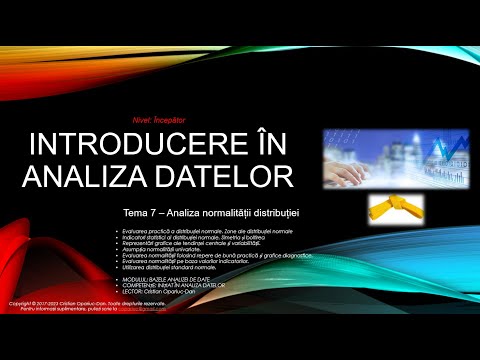 Tema II.7 -  Analiza asumpției normalității univariate