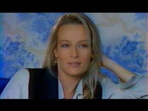 Estelle Lefébure Hallyday interview by Nathalie Simon for TF1 in 1995