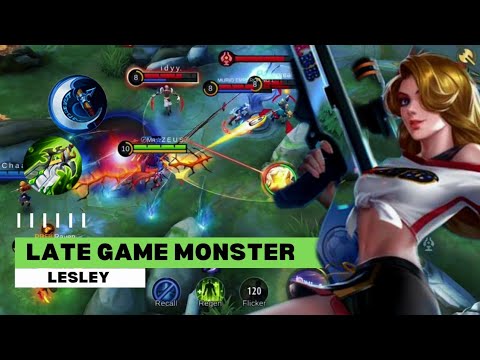 One Shot One Kill - Late Game Monster Lesley | Full Damage build | Mobile Legends - MCL | Mr Zeus SL