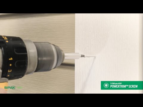 SPAX PowerTrim HCR Outdoor Trim Screw For PVC and Wood
