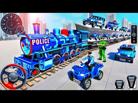 US Police Car and ATV Transporter Driving - Police Trailer Truck Driver Simulator - Android GamePlay