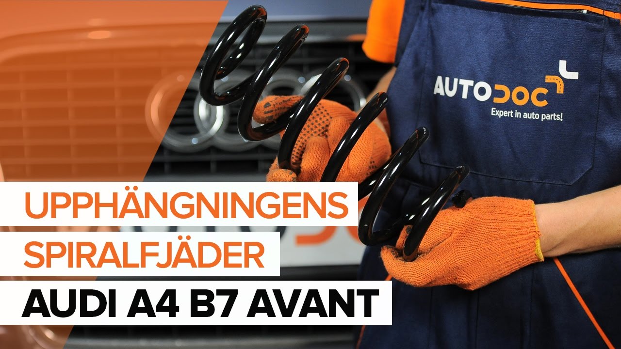 Byta fjädrar fram på Audi A4 B7 Avant – utbytesguide