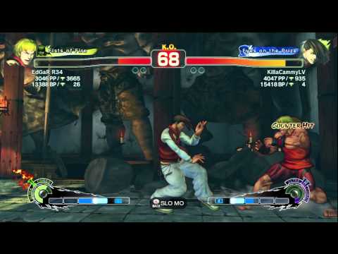 TOP YANG - Edgar R34 (Ken) vs KillaCammyLV (Yang) - Replay Match X360 - OTF SF4AE