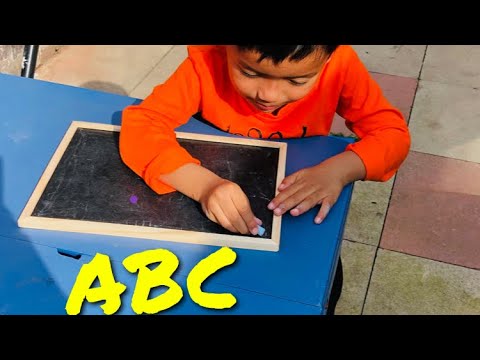 Draw With Chalkboard|ABC Writing On Slate|Alphabet|ABC Writing With Chalk/Nir’s playground