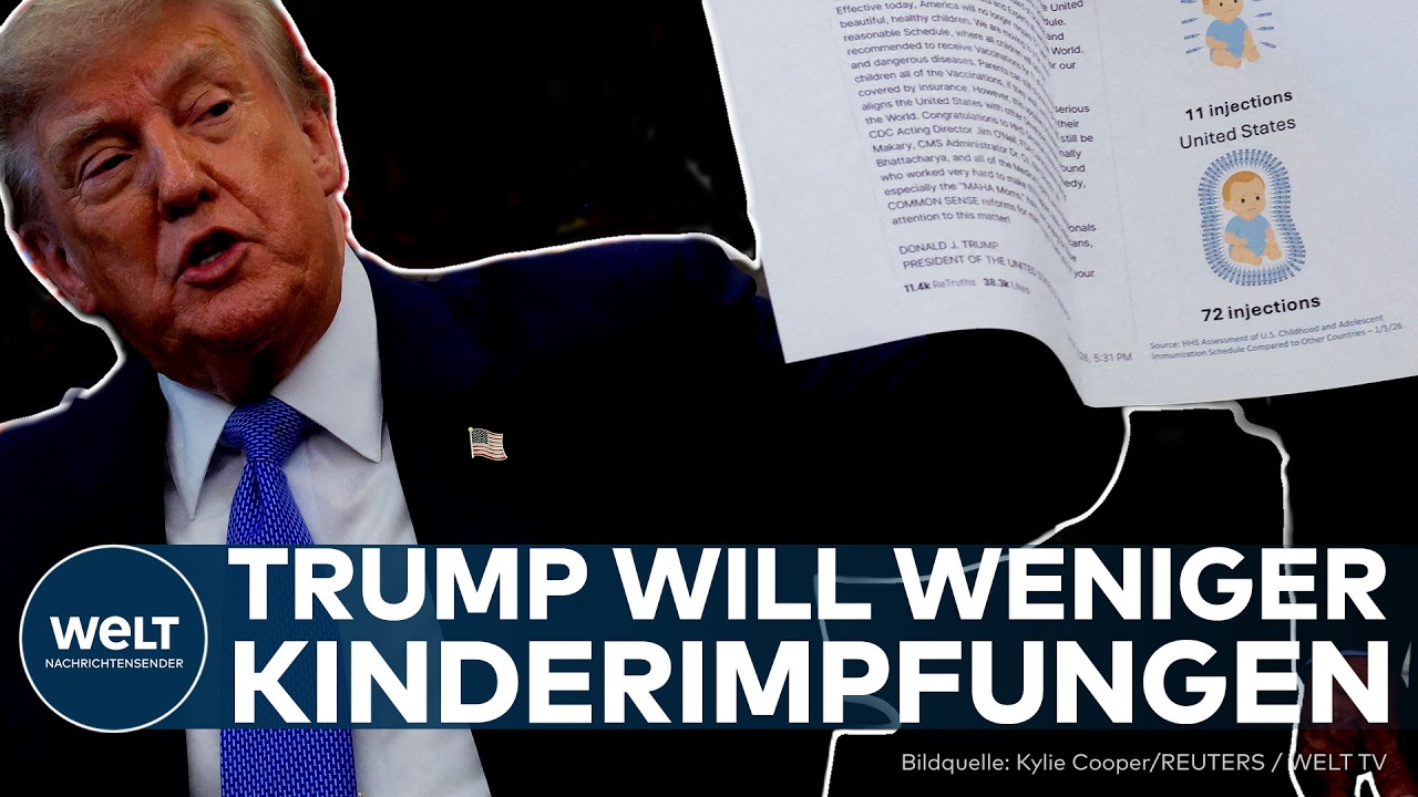 TRUMP: Kinderimpfungen vor massiven Änderungen? CDC und WHO widersprechen seinen Aussagen deutlich