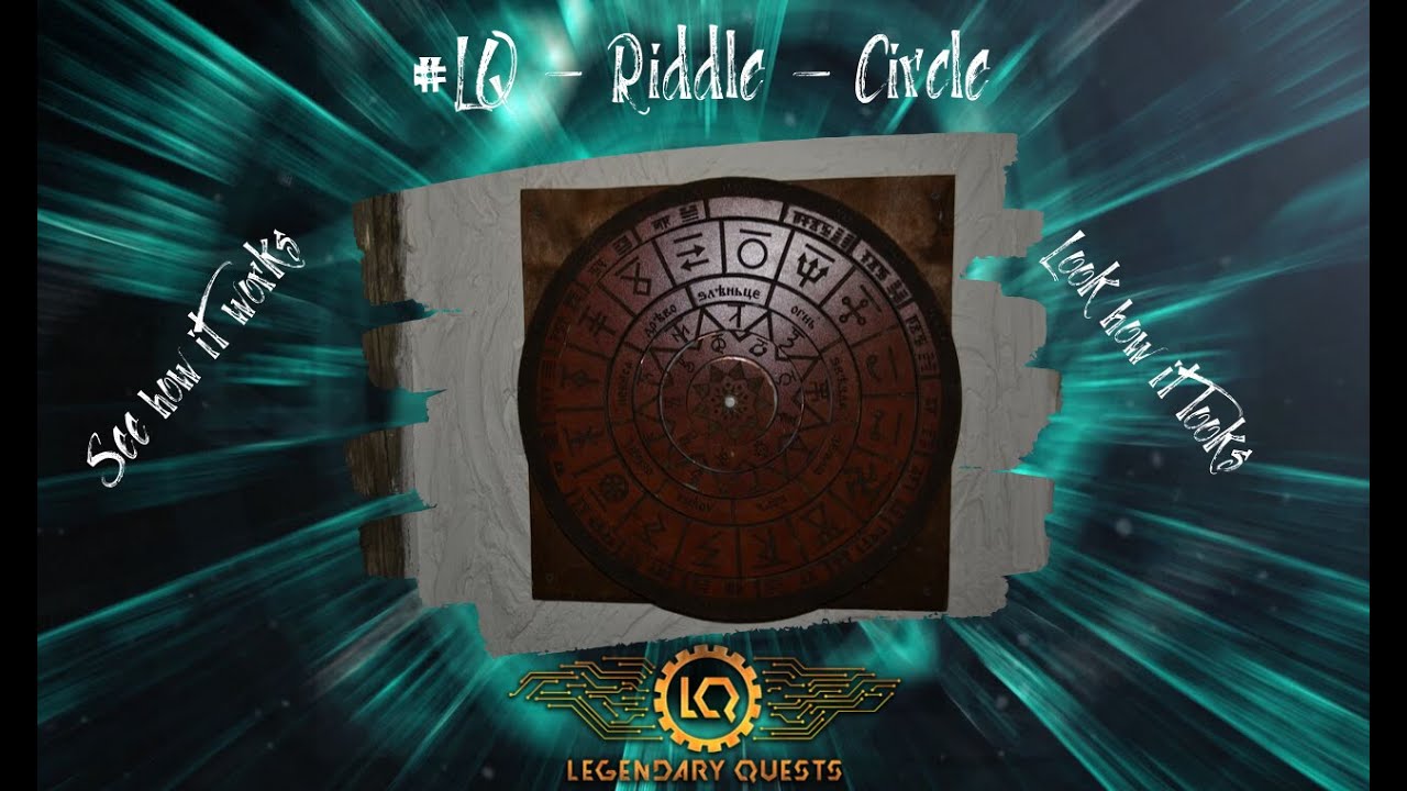 ⚙#LQ - Riddle -  Circle  for Escape Room - See how it works   #escaperoom #puzzle