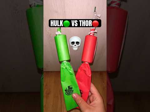 ¿Que petardo prefieres? HULK🟢 THOR🔴 #epic #fireworks #shortsviral #thor #hulk