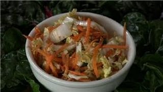 Cabbage Recipes : Napa Cabbage, Sesame and Ginger Salad