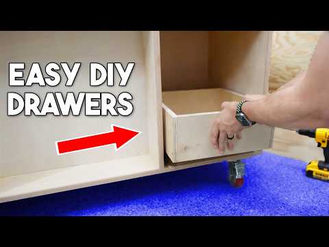 How to Build EASY Plywood Drawers (beginner friendly project)