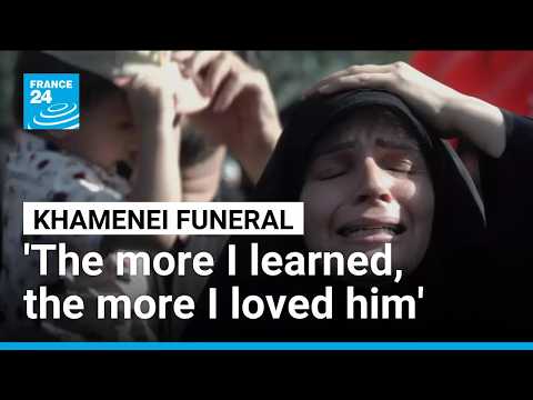 In Tehran, funeral attendees grieve the loss of supreme leader Ali Khamenei