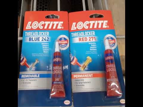Difference Between Red and Blue Loctite #shorts