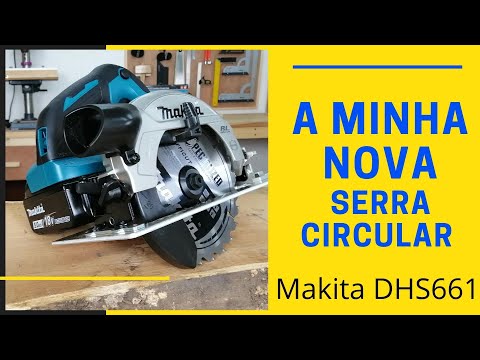 Makita DHS661ZU Akumuliatorinis diskinis pjūklas, 18 V, 57 mm, ø165x20, AWS, BL MOTOR, Be akumuliatorių ir kroviklio! video