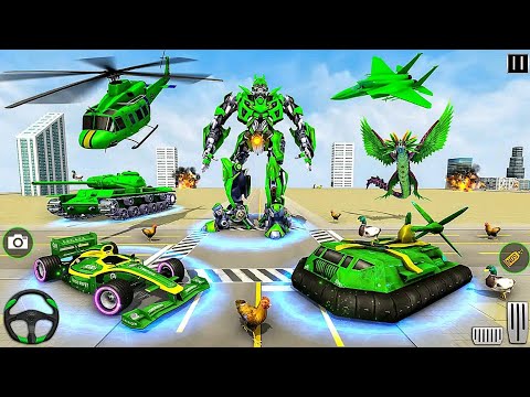 Heli Robot Car Games: Bumblebee Multi Transform Battle City - Redbot | Android iOS Gameplay