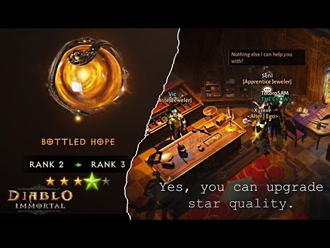 How to Upgrade the Star Quality of 5-Star Gems (Rank My Bottled Hope to 4) | Diablo Immortal