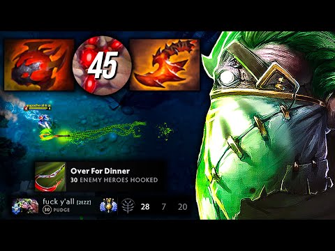 OVER FOR DINNER !!! 98% HOOKS +45 HEAP STRENGTH PUDGE 7K5HP SUPER RAID BOSS | Pudge Official