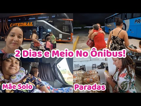 VIAGEM DE ÔNIBUS 🚌 DE SÃO PAULO PARA PERNAMBUCO COM 2 CRIANÇAS GRAVEI AS PARADAS CATEDRAL ♡ MÃE SOLO