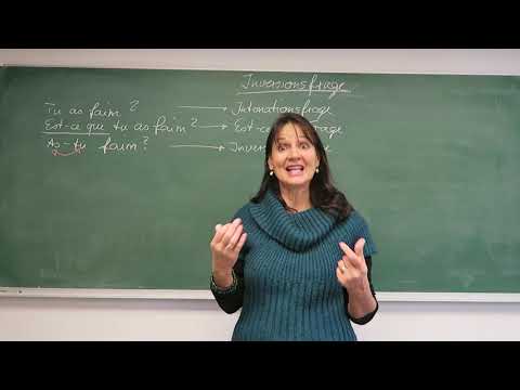 Klasse 9 - Unité 2 Inversionsfrage - 06/11 - Französisch Grammatik