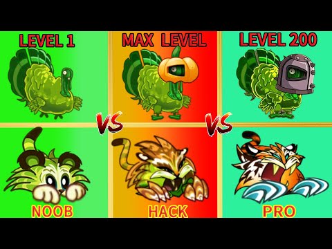 Pvz 2 Challenge - Best Plants Level 1 Vs Level Max Vs Level 200 - Plant vs Plant