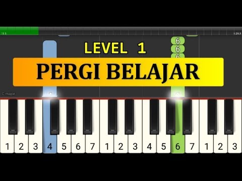 lagu piano pergi belajar - tutorial piano tingkat 1 - lagu oh ibu dan ayah