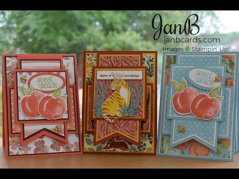 No.594 - Kimy's Sketch Fun Fold Card - JanB No.5 Top UK Stampin' Up! Independent Demonstrator