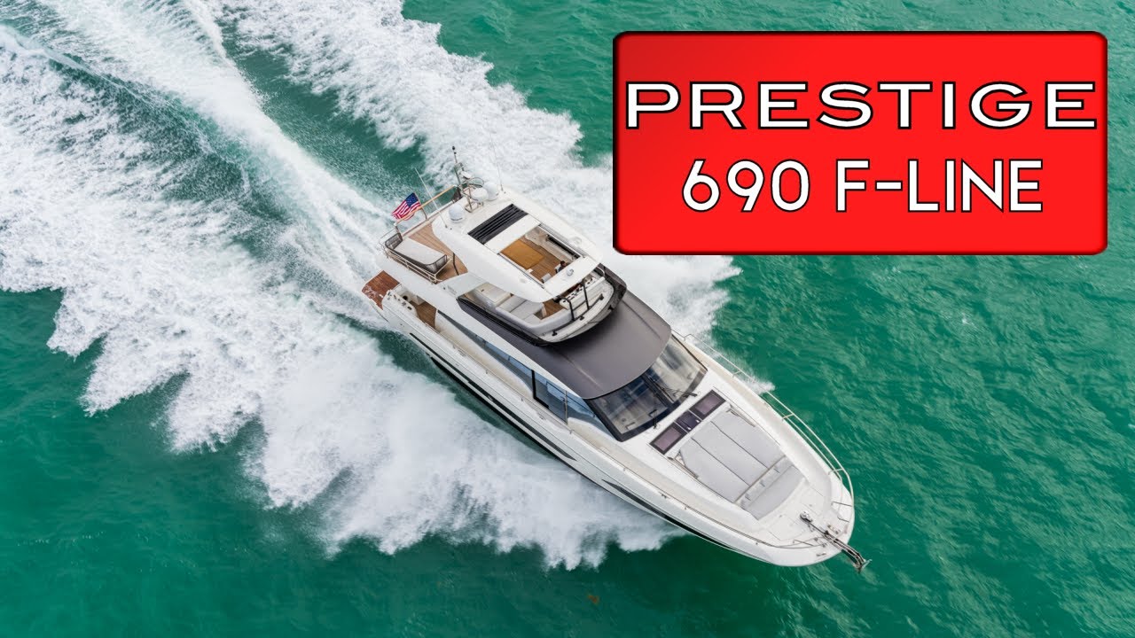 2023 Prestige 690 F-Line Luxury Flybridge Yacht Walkthrough