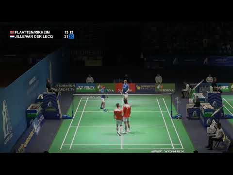 Match Point - Flaatten / Rikheim vs Jille / Van Der Lecq - MD, QF - European Championships 2022