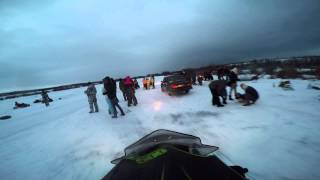 preview picture of video 'BRP MXZ 800 P-TEK Lesnoe Lake riding'