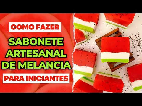 HANDMADE WATERMELON SOAP 🍉 simple for beginners