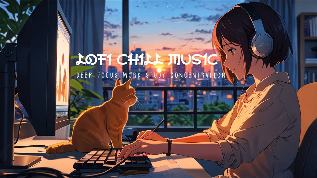 Chill Work Music lofi jazz📚 Lofi Deep Focus Work/Study Concentration [chill lo-fi hip hop beats]