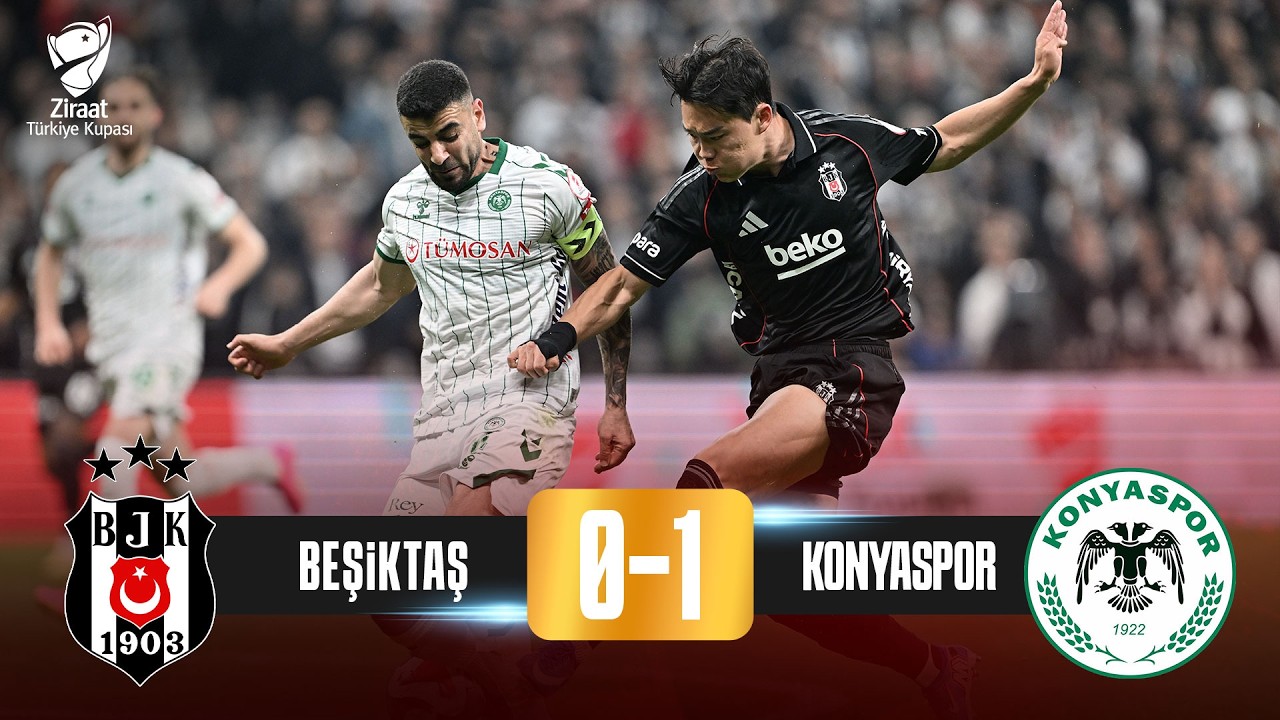 Maçın Tamamı | Beşiktaş 0 - 1 Konyaspor | Ziraat Türkiye Kupası Yarı Final