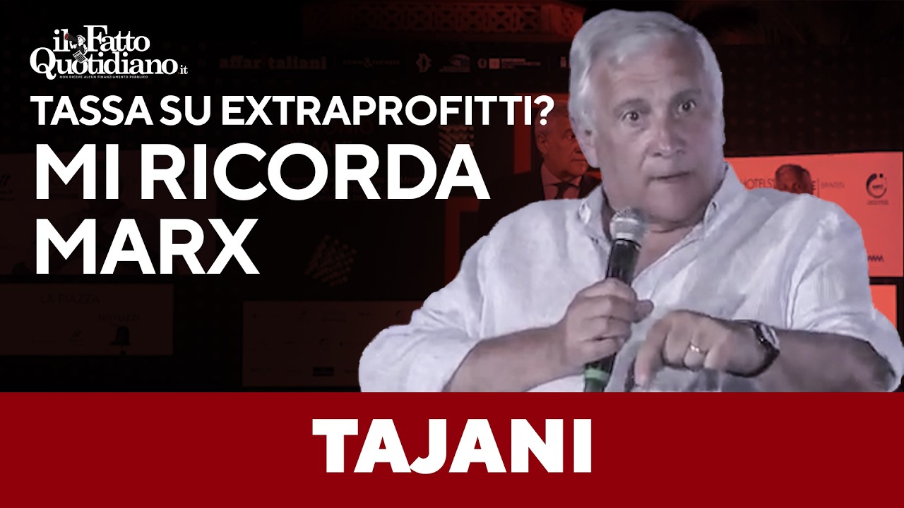 Tajani boccia la tassa sugli extraprofitti: “È un concetto da regime socialista”