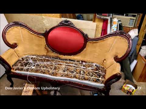 Antique Victorian Couch Upholstery