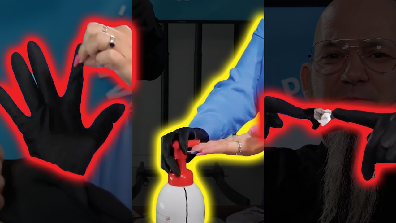 Co zrobić by szablony nie kleiły się do rękawiczek L#3