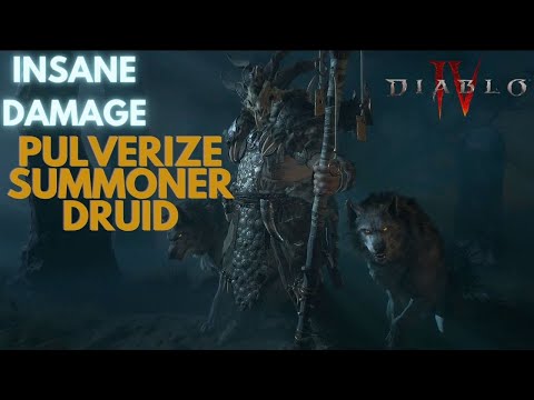 Diablo IV Druid | Insane Damage Pulverize Summoner Werebear