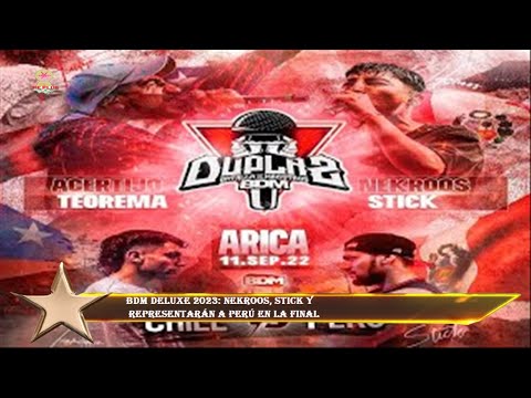 BDM Deluxe 2023: Nekroos, Stick y  representarán a Perú en la final