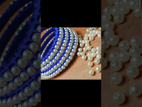 Silk thread pearl bangles  #diyhandmadejewellery #trending #jewellerydiy #bangles #silkthreadbangles