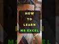 How To Learn Microsoft Excel In Tamil Excel Tips Microsoft Msoffice Endlessknowledge